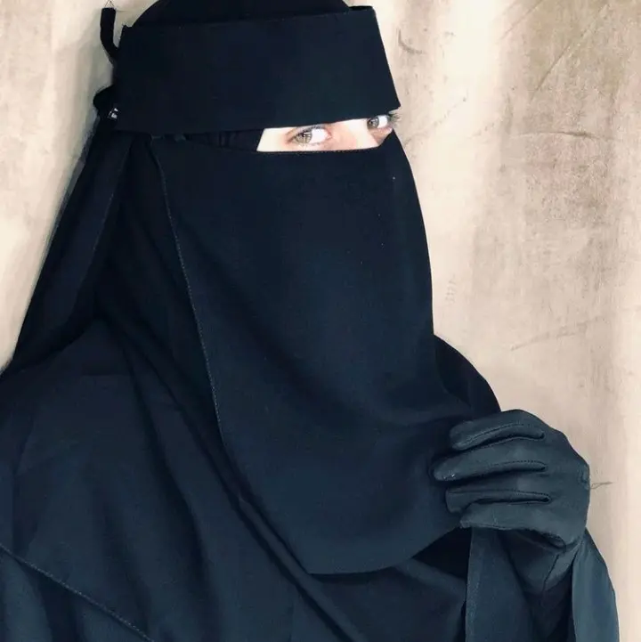 niqab bandana poni pendek uk 30cm