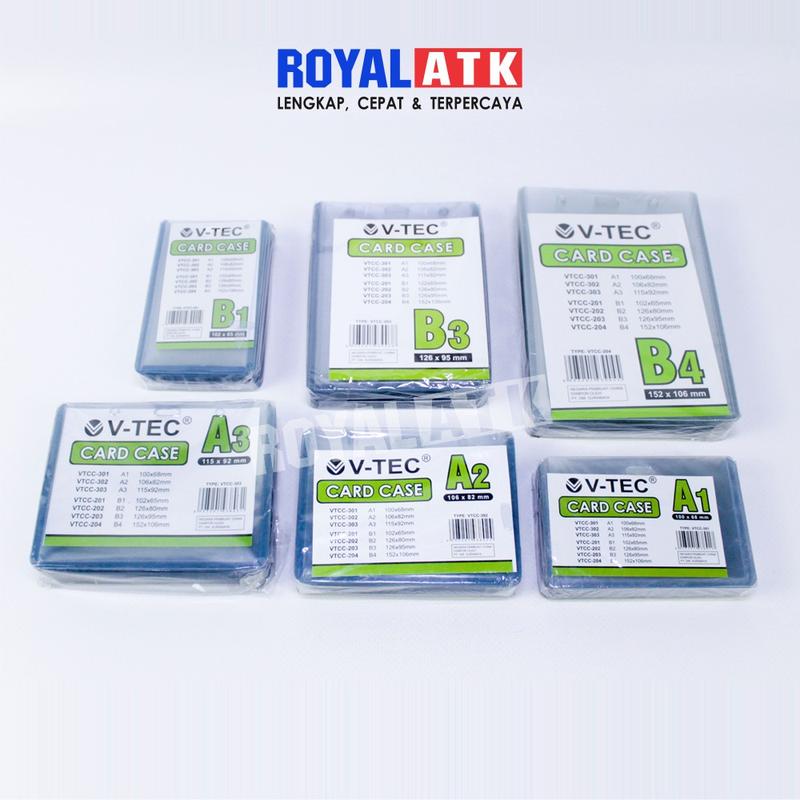 (20 Pcs) VTEC Plastik Mika Id Card Seminar Vtec / Name Tag VTEC / Glue Card VTEC / VTEC Keplek Mika Id Card A1 A2 A3 B1 B2 B3 B4 1