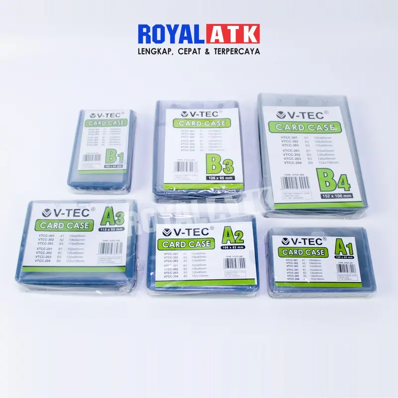 (20 Pcs) VTEC Plastik Mika Id Card Seminar Vtec / Name Tag VTEC / Glue Card VTEC / VTEC Keplek Mika Id Card A1 A2 A3 B1 B2 B3 B4 1