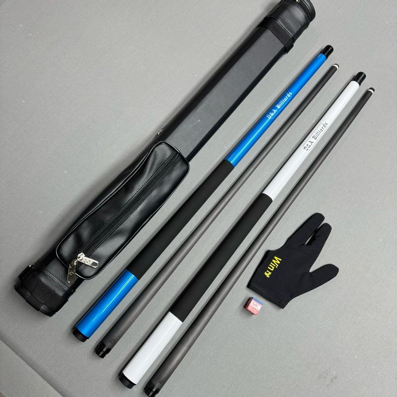 Cơ Bi-a - Cơ D&A Ngọn Fullcarbon - Đã được lên tẩy + kính trợ lực( Bao da - găng - lơ ) Bản 2024 . Cơ Bida