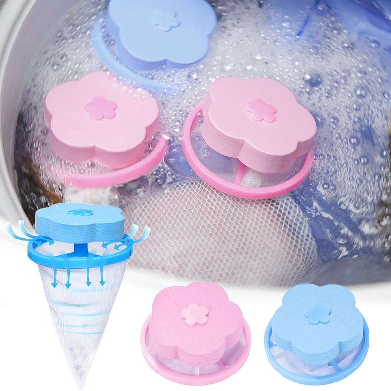 Product Introduction of Washing Machine Filter Mesh Bag Reusable Floating Lint Hair Removal Catcher Dirty Collection Bag Household Laundry Cleaning Tool 12