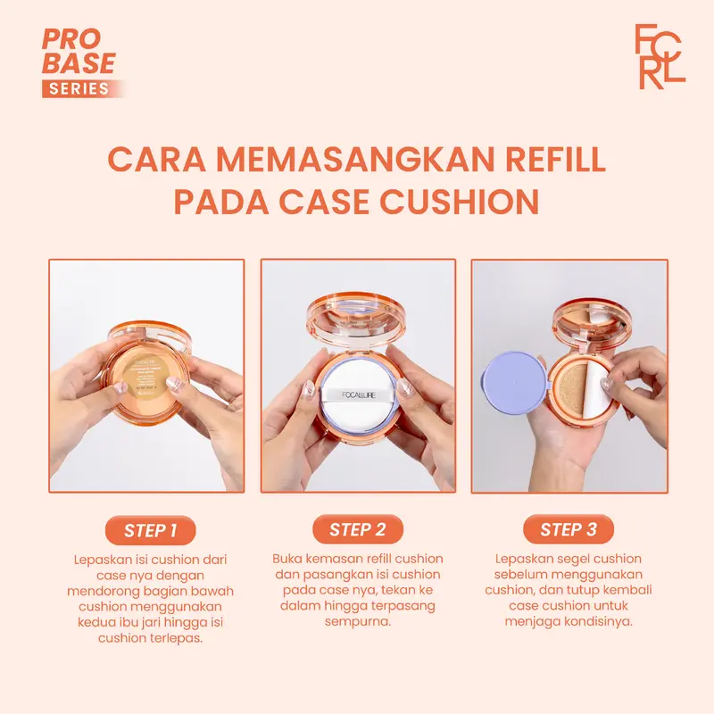 [Clearance] FOCALLURE Pro Base Refill Lightweight Glowing Cushion & Refill Poreless Matte Cushion「Long Lasting Makeup Hybrid] 5