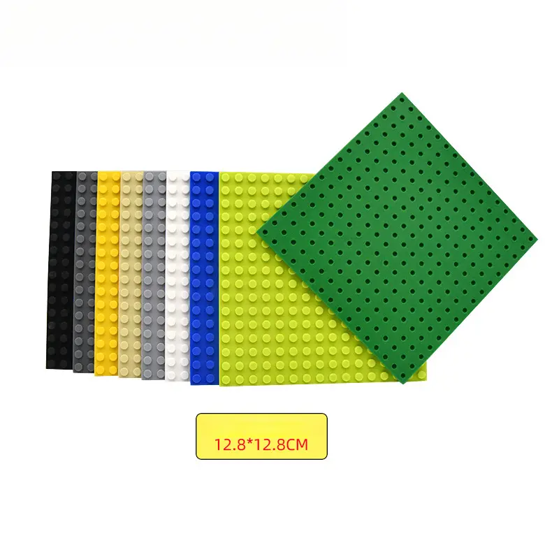 High Quality 16*16 Points Single-Sided Small Particle Building Block Base Plate 12.8 * 12.8cm Base