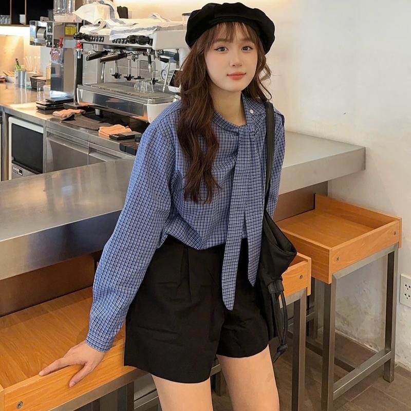 B.Y Tea | Quần short nữ lưng cao chất kaki mềm 3