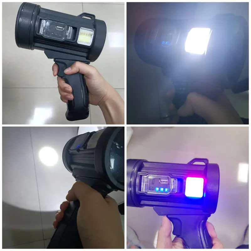 Rechargeable Flashlight, Handheld Hunting Flashlight with COB Light, Lightweight & Bright LED for Boating, Camping, Hunting 2