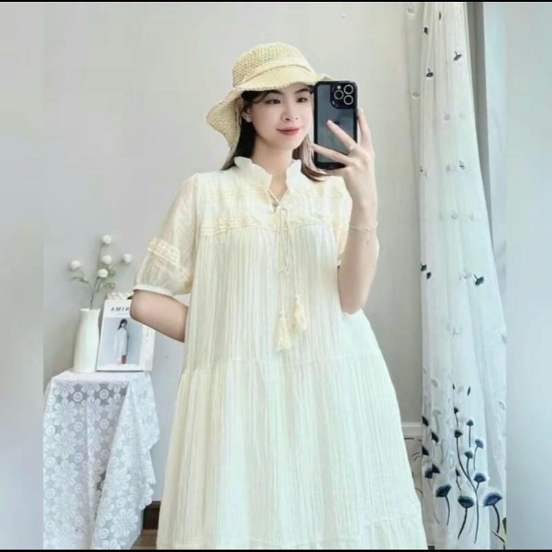  Váy bầu dáng dài tiểu thư thiết kế Lachic v40 Women 