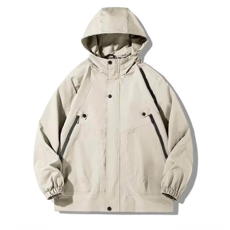 Áo khoác gió dù HDMenStore Nam Nữ cao cấp 2 Lớp Cản Gió,Cản bụi,Chống Nước Nhẹ, Có Mũ liền Dài Tay