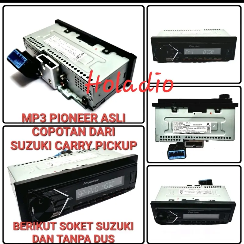 HEAD UNIT TAPE MOBIL SINGLE DIN MP3 PIONEER ORIGINAL COPOTAN DARI MOBIL SUZUKI CARRY PICKUP 0
