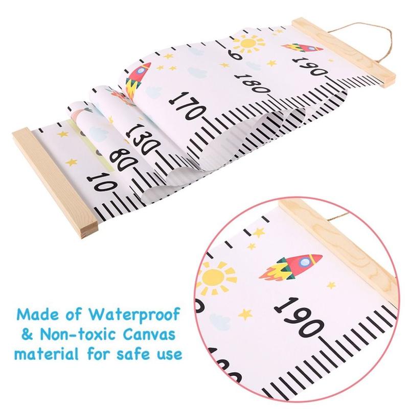 Product Introduction of Fashion Wall Hanging Children's Height Ruler Wooden Roll up Height Measuring Chart Removable Wall Sticker for Kids Child Room 17