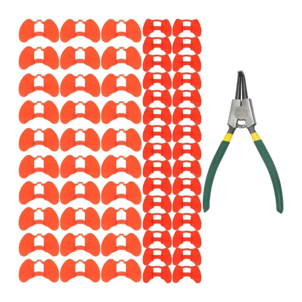 60 Pieces Pinless Peepers Farm Equipment Spectacles for Farming Chickens