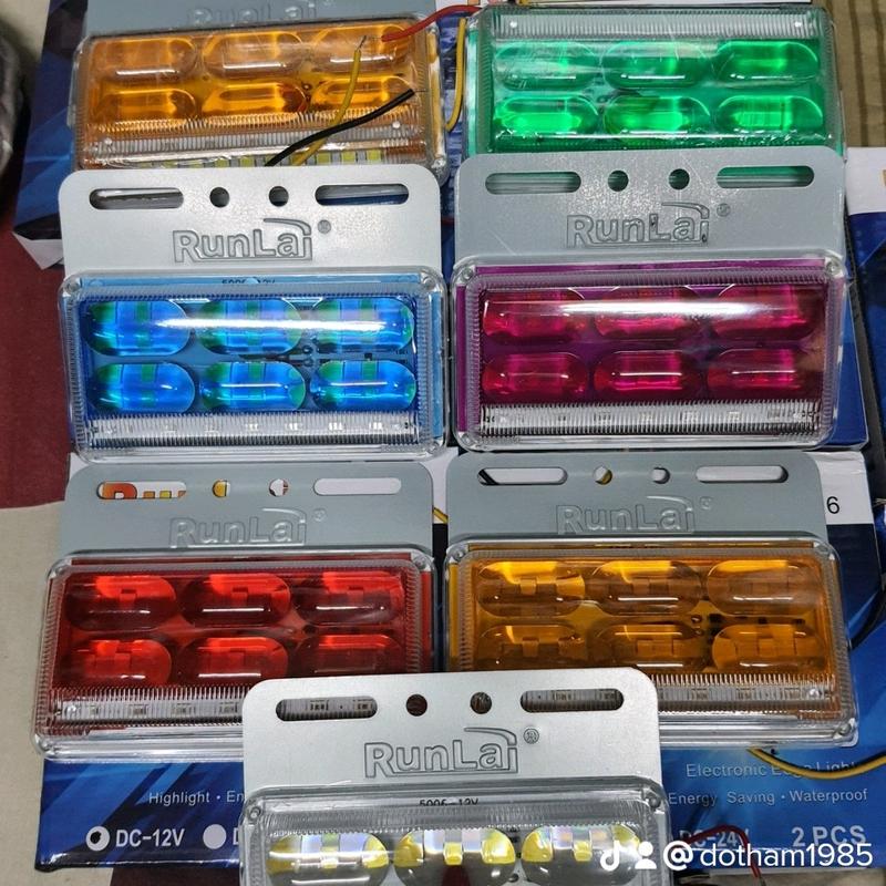 đèn led sườn , đèn sườn runlai siêu sáng, siêu bền 5006 12v 24v có dãy đèn soi lốp loại 1