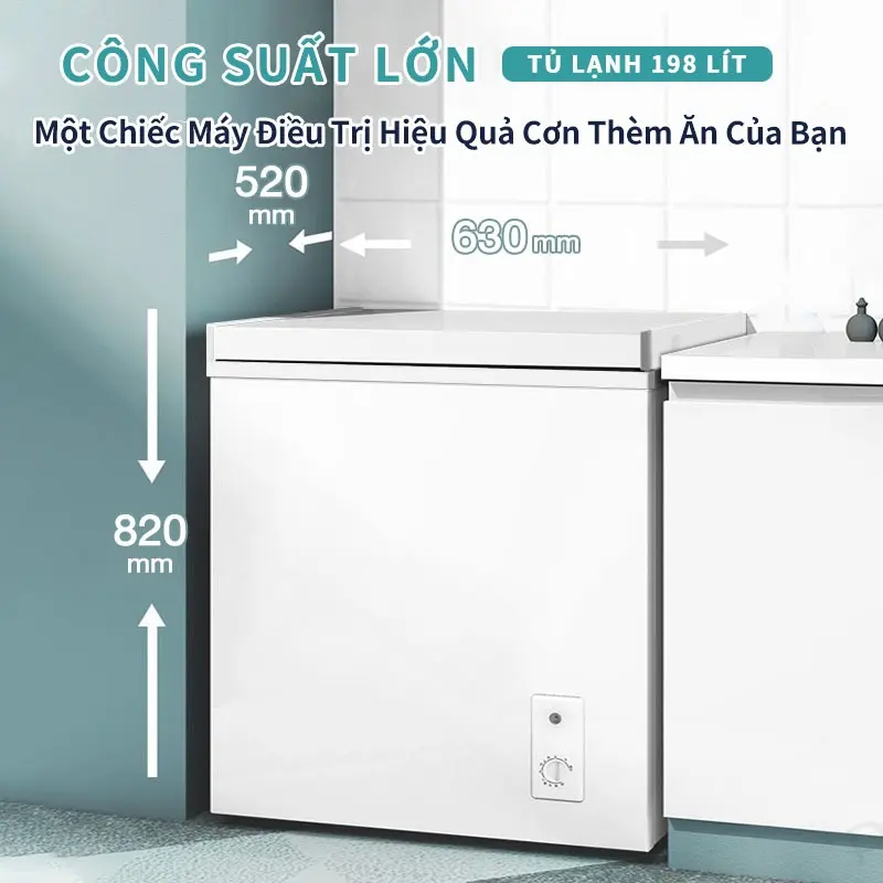 Tủ đông mini gia đình tiết kiệm điện [ 128L ] dùng trữ sữa - để Kem nội địa Trung nhập khẩu 1