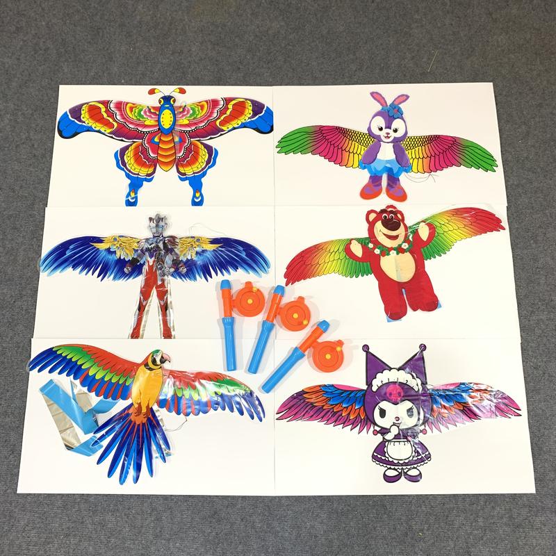 Đồ chơi Diều Cần Câu mini họa tiết hoạt hình kèm cần câu và dây thả cho bé