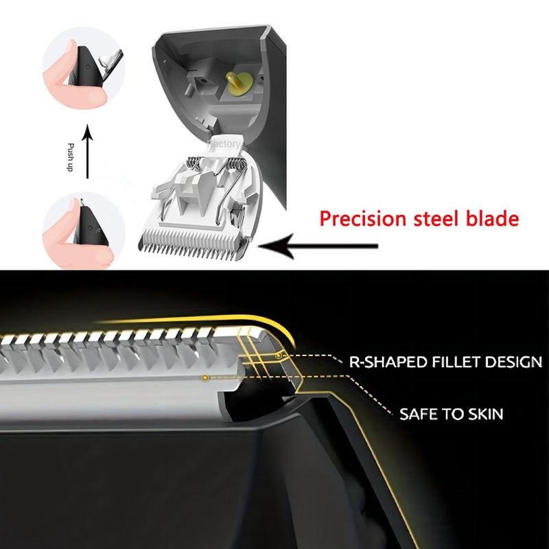 Portable USB Electric Body Hair Trimmer, 1 Set Multifunctional Rechargeable Hair Clipper Kit, Comfort Waterproof Body Hair Trimmer with Low Noise, Hair Accessories, Durable Summer Gift 2