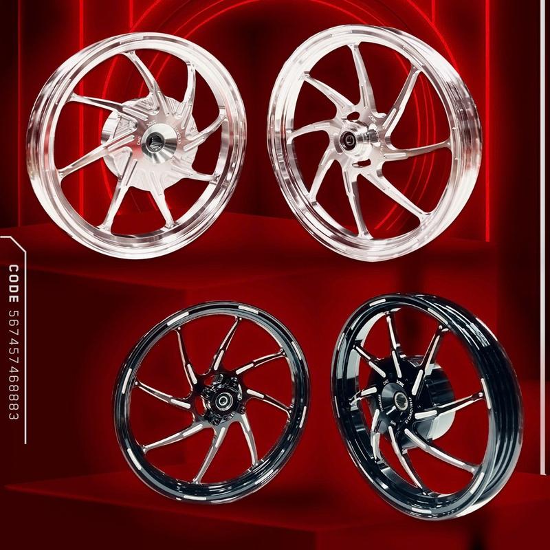 Mâm CNC X1R 611 - MÂM NGÔI SAO - MÂM ĐÚC CNC 833 - Mâm 10 cây - mâm533 cho các dòng xe VARIO CLICK AB SH 125 150 160 VISION MUA KÈM KHÂU Phụ Tùng