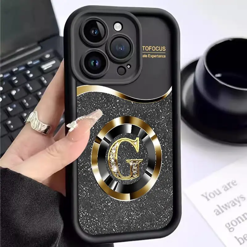 Softcase For Samsung J6 Plus J6 + J6 Prime J7 Pro J7 Prime A02 A022 A03 Core A10 A7 2018 A750 F Grand Prime Plus J2 Prime J2 Ace J4 + J4 Plus J4 2018 J415 M02 M022 M21 2020 2021 M30s On7 2016 Case Lembut Silikon Simple Letter Lens Protection Cassing 0