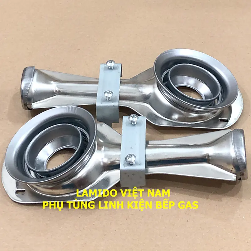 COMBO 2 Điếu inox 78, Họng Đầu Đốt chia lửa bếp gas mâm 78mm - [LINH KIỆN PHỤ TÙNG THAY THẾ BẾP GA] - ( Bass + Vít) 5