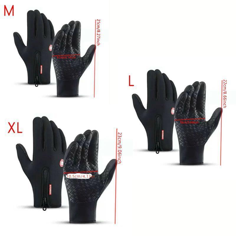 Touch Screen Gloves, 3 Pairs Warm Waterproof Full-finger Cold Weather Touch Screen Sensitive Gloves, Windproof Warm Gloves for Outdoor Winter Activities 8