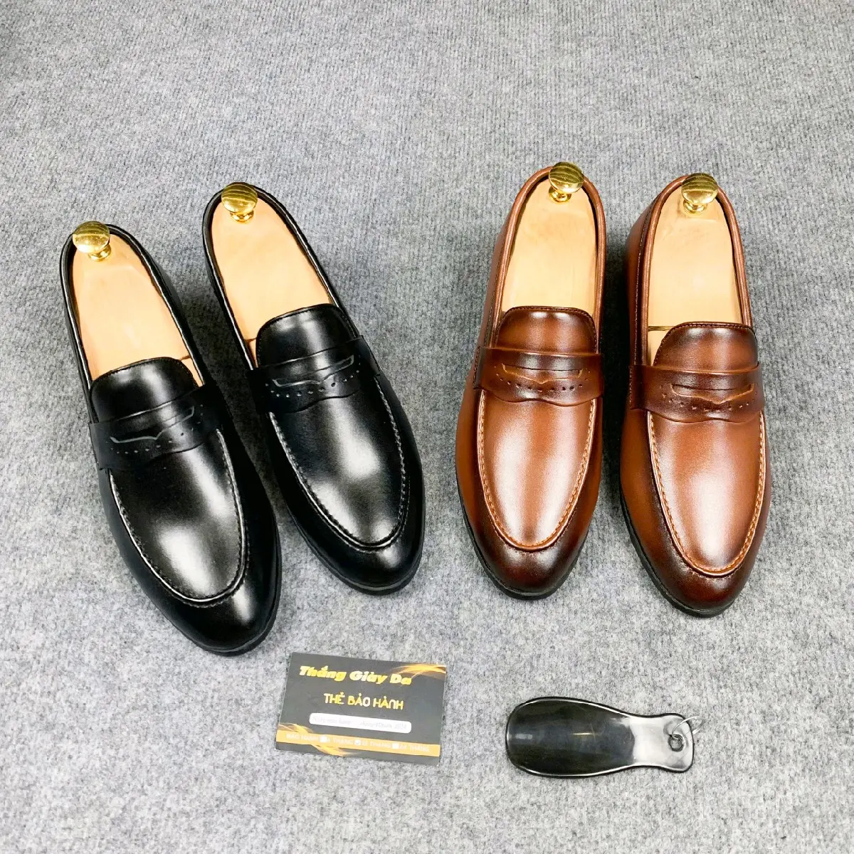 Giày Lười Da bò, Giày Lười Tăng Cao 7cm