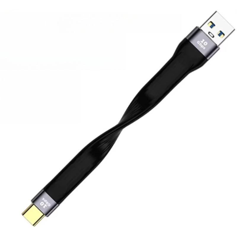 Type C to USB A PD Fast Charging Data Cable, High Speed Hard Disk Short Cable Tablet Adapter, Short Portable Data Cable 0
