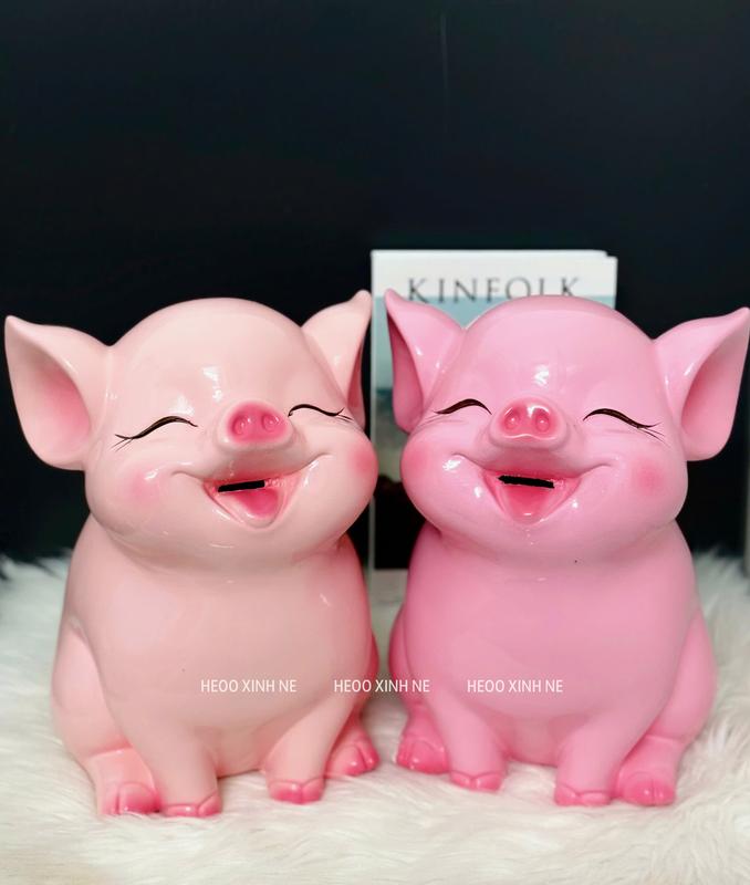 Heo đất tiết kiệm HOT 3D mẫu mới size TO 30cm, ống heo tiết kiệm tiền ( ảnh thật)