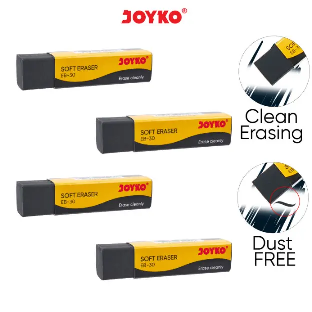 (30pc) PENGHAPUS JOYKO TANGGUNG PANJANG / ERASER 1