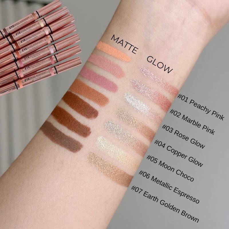 Product Introduction of Nongchat Eyedol matte & Glow shadow stick อายดอลแมทท์อายเเชร์โดว์น้องฉัตร eyeshadow  stick 1