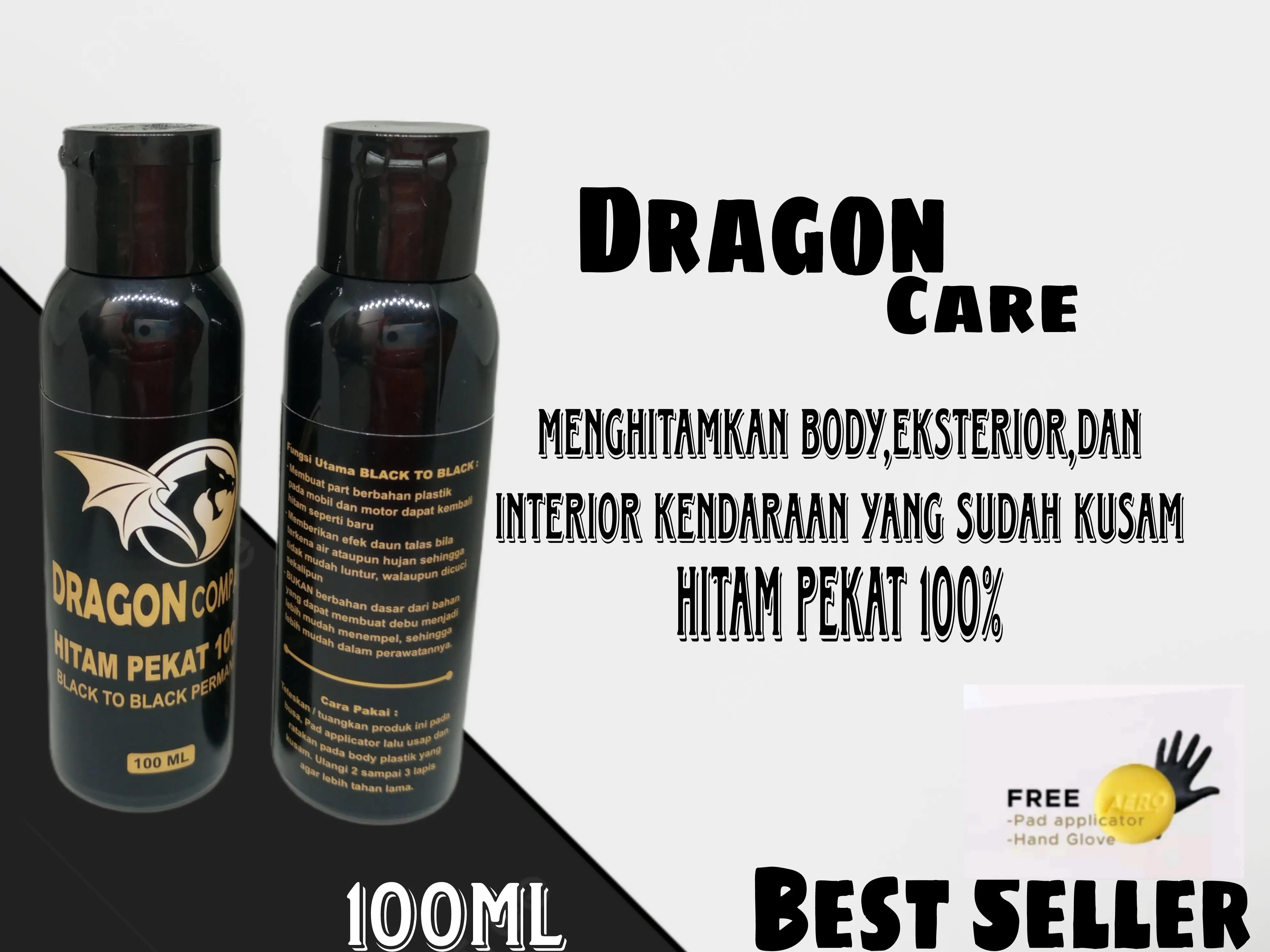 Penghitam body motor permanen wax and wash netto 100ml