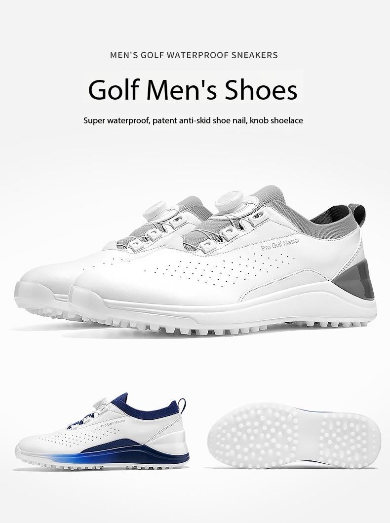 Product Introduction of [PGM] Golf Shoe Men's Waterproof Sneakers Knob Shoelace Anti-Slip Golf Shoes Xz300 10