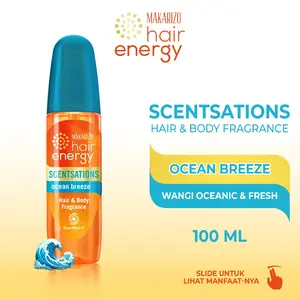 Makarizo Hair Energy Scentsations Hair Fragrance Ocean Breeze 100 mL Parfum Rambut / Perfume Wangi