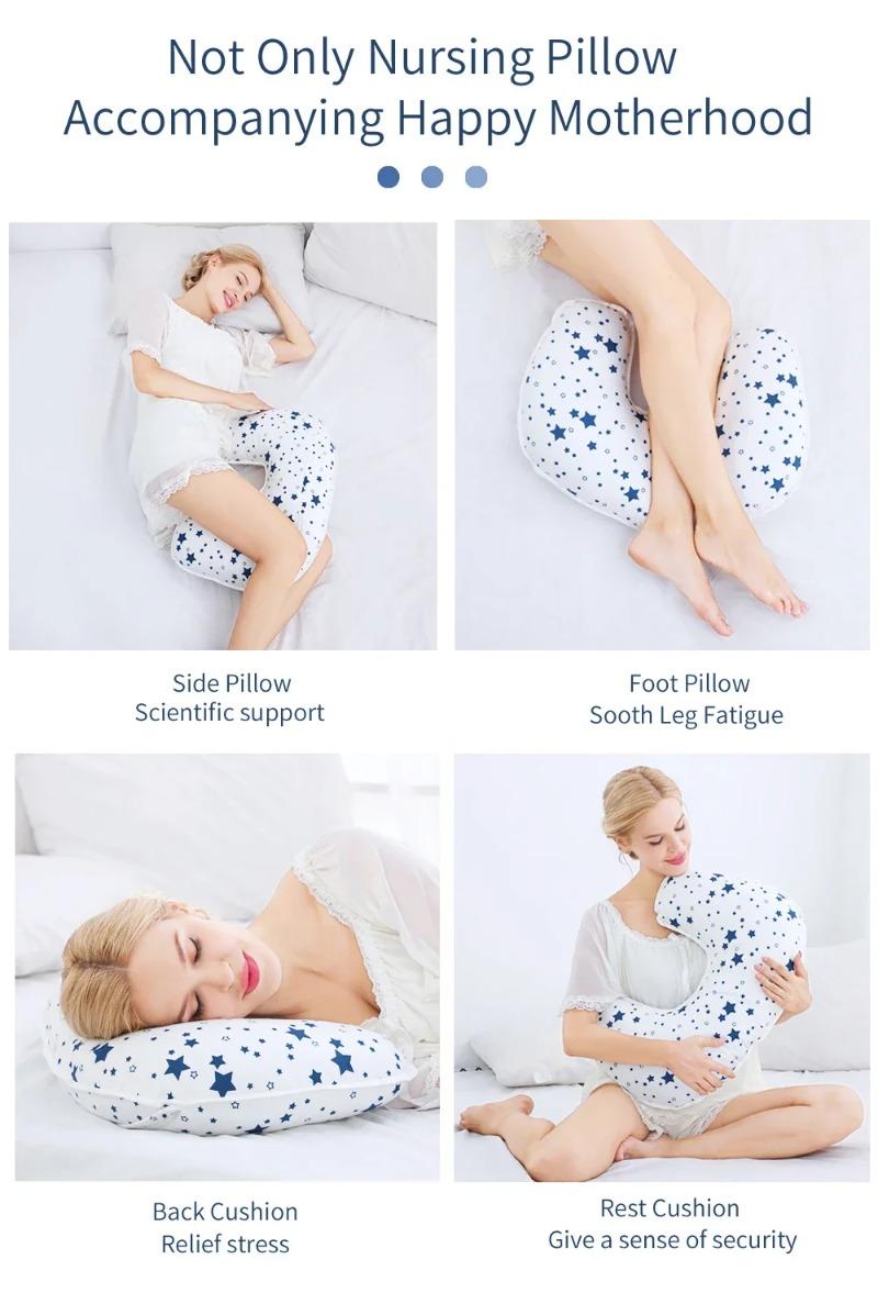 Product Introduction of Insular Breastfeeding Pillow Maternity Nursing pillow U-shaped Breast-Feeding Waist Cushion Newborn Pregnancy Women 2Pcs/Set 9