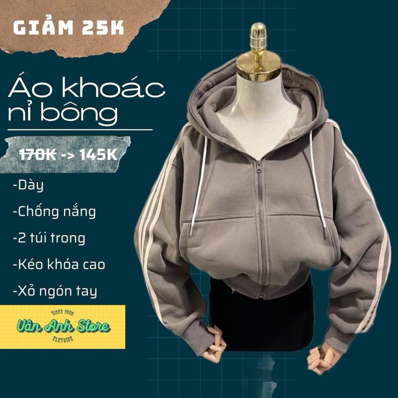  Áo Khoác Nỉ Chống Nắng Sọc Tay Form Lửng Bo Chun Cao Cổ áo khoác nữ dày dặn form 40-65kg có túi trong xỏ ngón kéo khoá cao hàng hot mới về basic hoodie zip women Jacket Jean Kem 