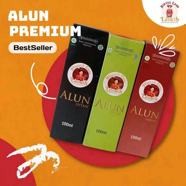 minyak tubuh & pijat paket 3 botol minyak alun premium hijau hitam merah 100ml ASLI 100% dari rumah produksi laucih 24 bulan 1