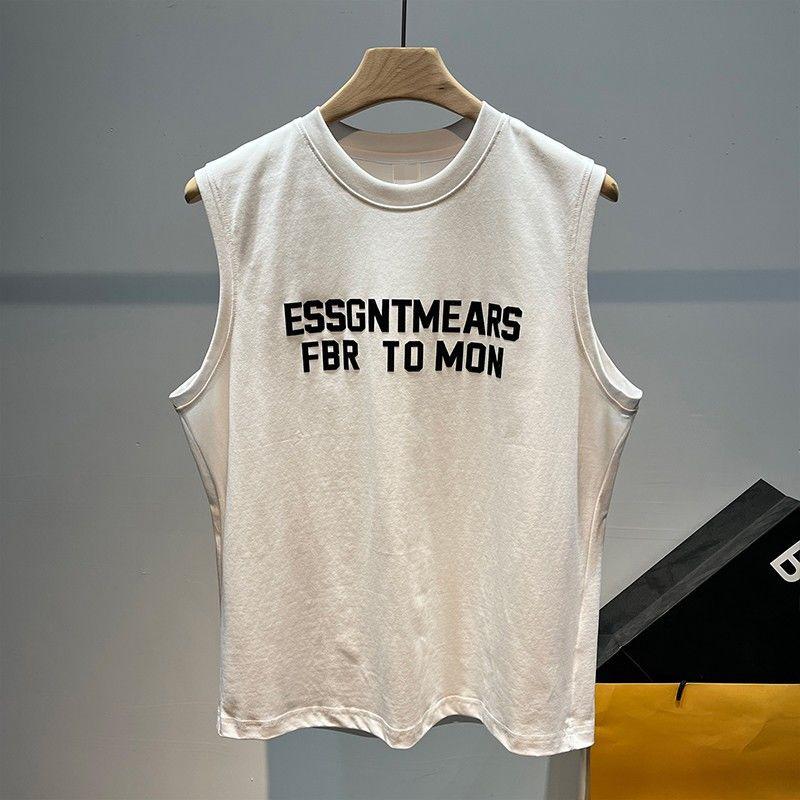Men's Clothing Men's Sports Fitness Vest Men's Summer Internet Celebrity Sleeveless T-Shirt Men's New American Style Printed Fashion Tank Top 8