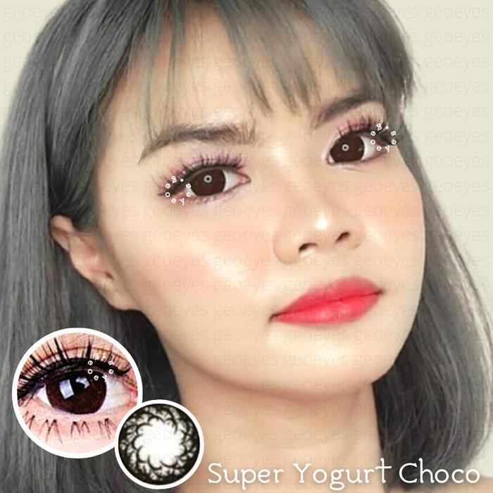Gambar Softlens Baby Color Super Yogurt Chocolate (Coklat Gelap) dari Geoeyes Kota Administrasi Jakarta Utara Tokopedia