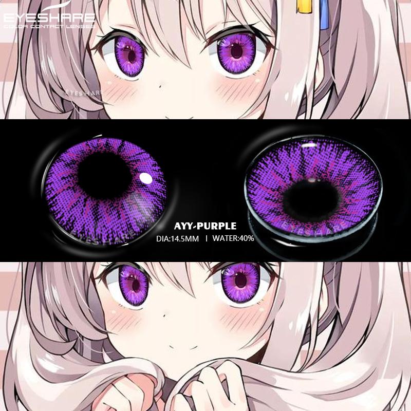 sản phẩm mới Cosplay Eyeshare AYY trang điểm, sử dụng hàng năm, ống kính lớn màu kính áp tròng 14.5mm Women Lens (đôi) 2