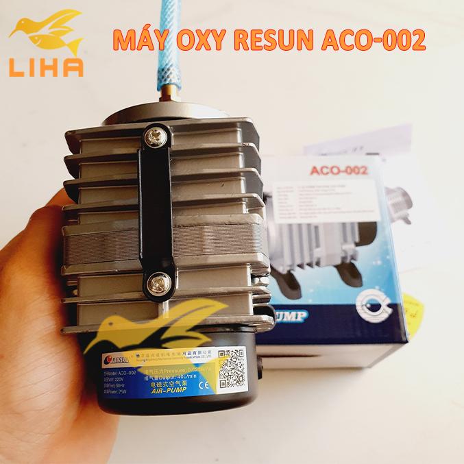 Máy Sủi Khí Oxy Resun Aco002 (25W-40Lít/Phút)-Máy Thổi Khí Oxi Cho Bể Cá
