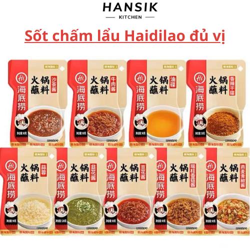 Gói Sốt chấm lẩu Haidilao đủ vị Cay Gia Vị
