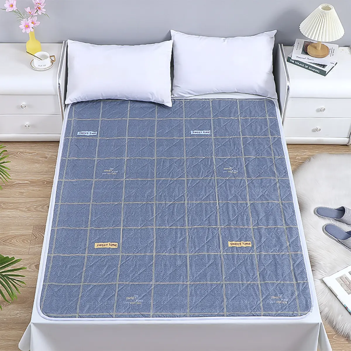 ผ้ารองฉี่ผู้ใหญ่ติดเตียง 120*150ซม.3ชั้น ซักได้