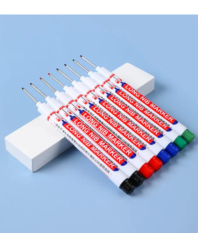 Combo 20 Bút Đánh Dấu Ngòi Dài 2cm - Bút Lấy Dấu Lỗ Sâu Đa Năng Khô Nhanh 5