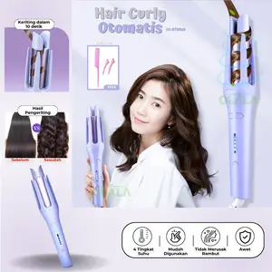 【COD】Mesin Catok Hair Curly Pengeriting Rambut Otomatis 32MM Hair Curler Catokan Keriting New Desain Elegant Multifungsi Cepat Panas Aman Garansi Pabrik OLL-BT8829 / OLL-BT9929