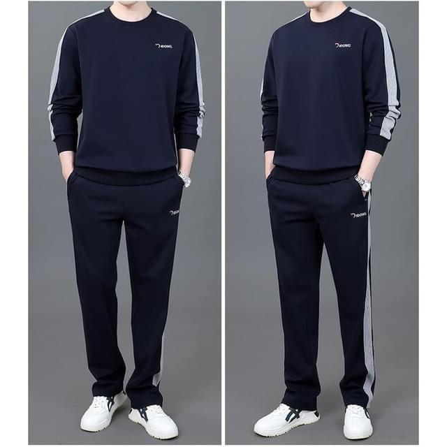 Sét Bộ Nỉ Dài Tay Nam, chất liệu nỉ umi co giãn mặc cho mùa thu đông, có thể giặt máy