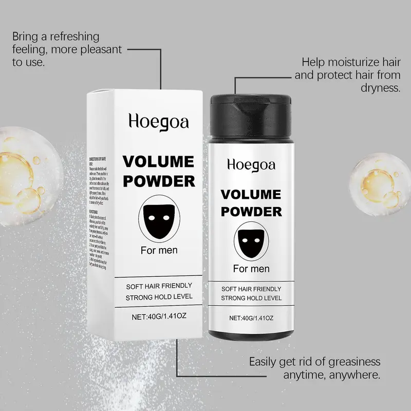 Volume Hair Styling Powder, Natural Easy To Apply Hair Shaping Powder, Professional Hair Setting Product for Men & Women, Hair Texture Powder 5