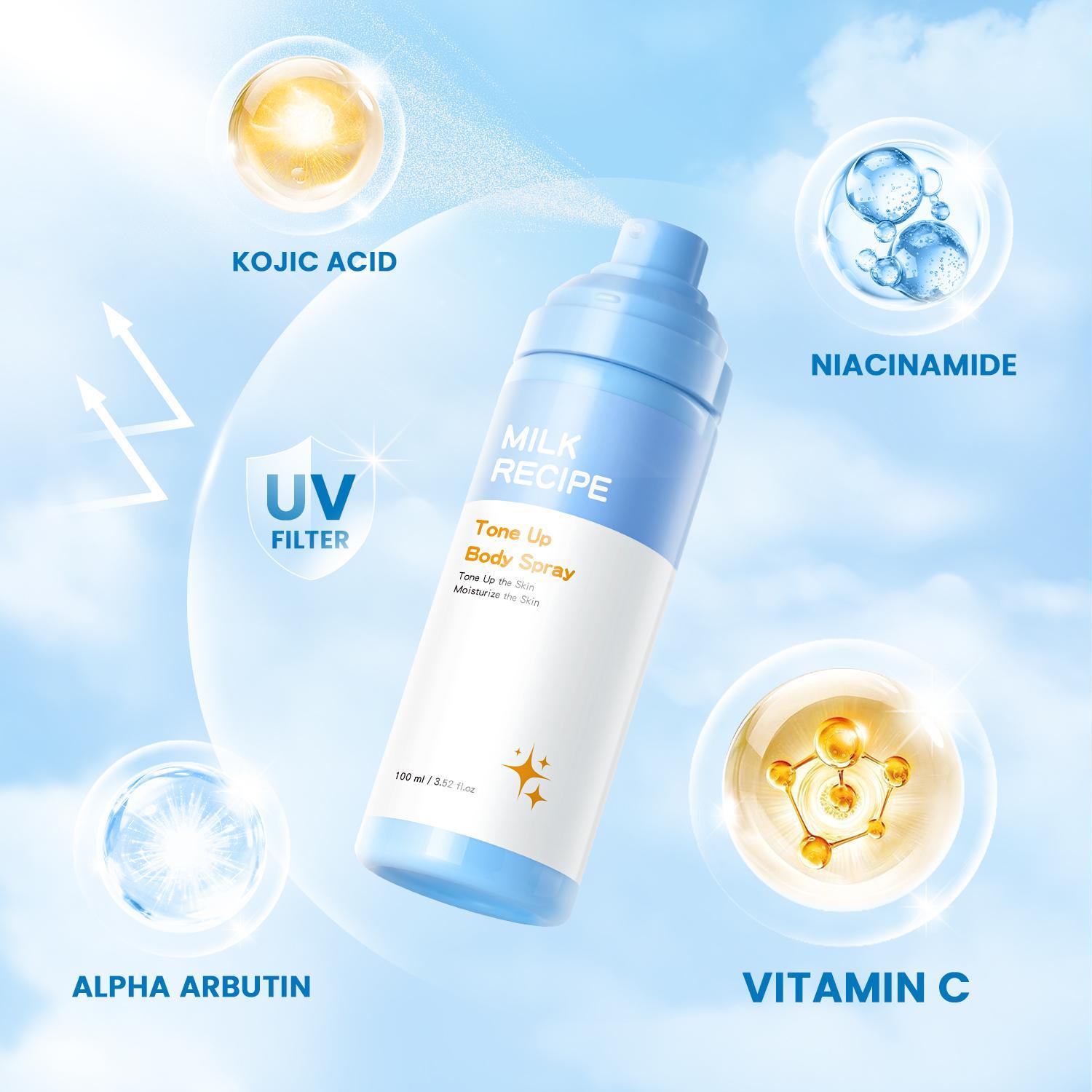 Milk Recipe 2in1 Smooth & Radiant Body Duo Bundle - Body Toner + Tone Up Spray