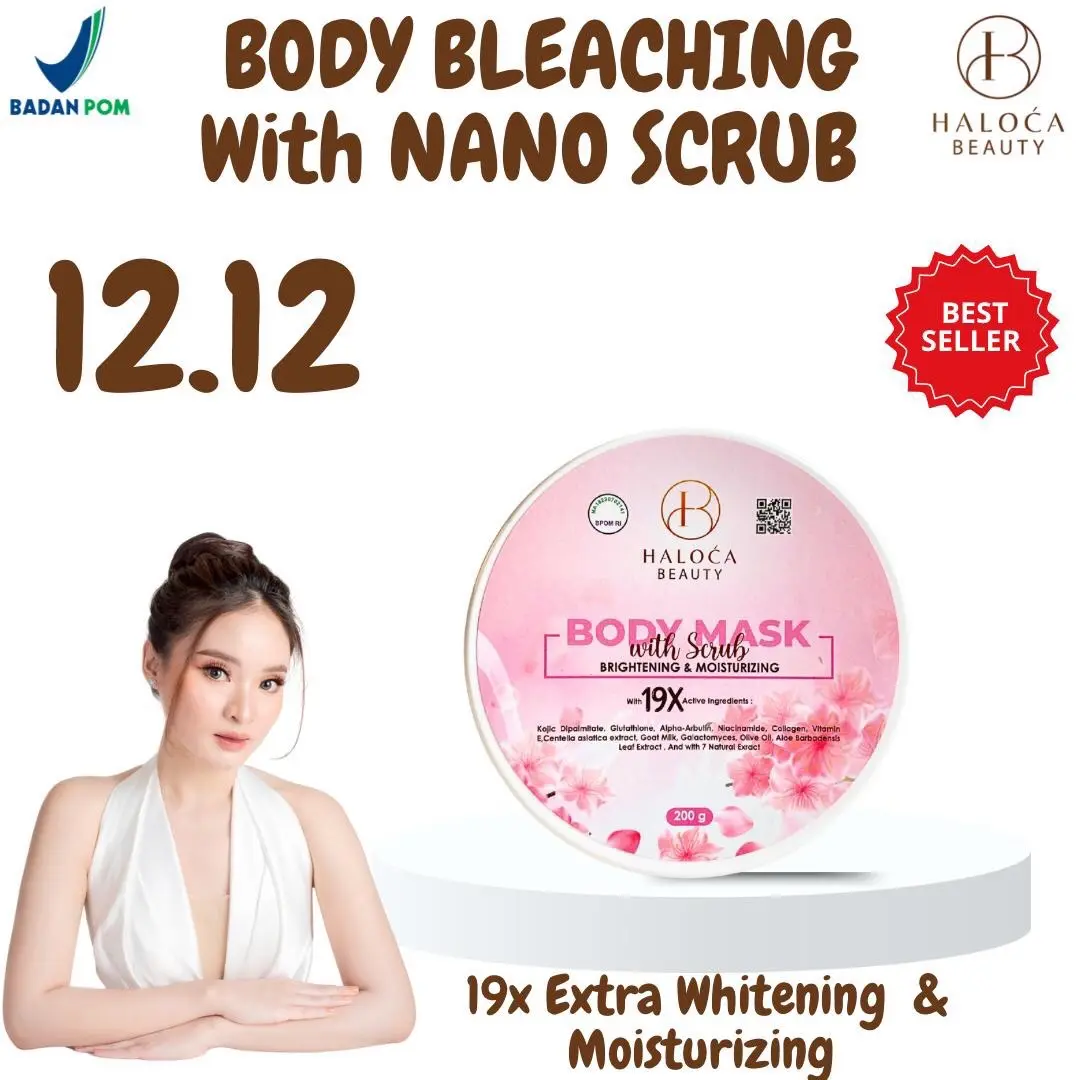 [ HALOCA BEAUTY ] Hallowica | Body BIeaching Mask Booster With KojlcAcld | Masker Badan