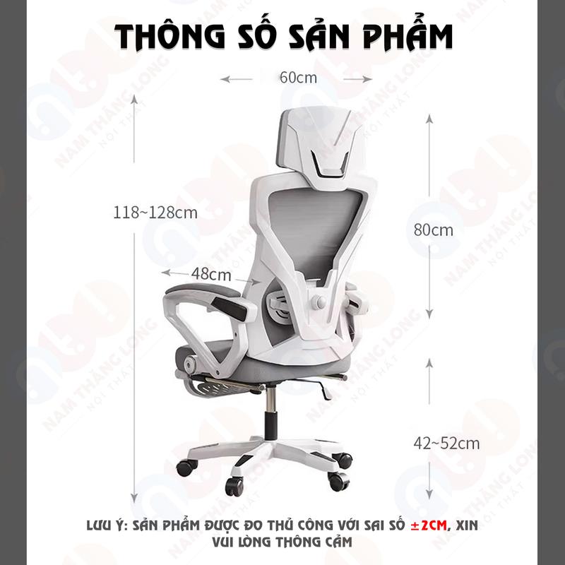 Product Introduction of [NTL V2] Ghế văn phòng ngả lưng  - Ghế xoay công thái học thiết kế hiện đại kết hợp ngả lưng, gác chân, tựa đầu 3D cao cấp 10