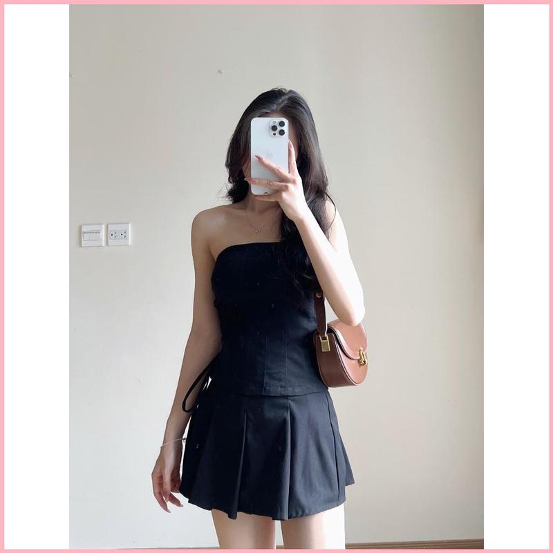 Product Introduction of JODEHSHOP ( Kèm Mút) Áo quây có đệm ngực dây buộc dáng body Hót 2024 12