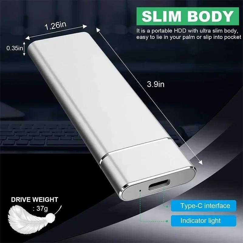 Product Introduction of Portable SSD External Hard Drive 4TB High-Speed Drive USB3.1/Type-c Interface Solid State Hard Disk Storage Device for Laptop/PC 13