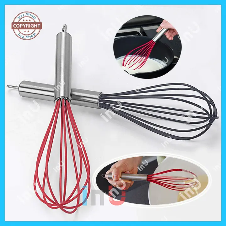 HCM - Cây đánh trứng inox tay cầm chắc chắn, không lỏng tay 5