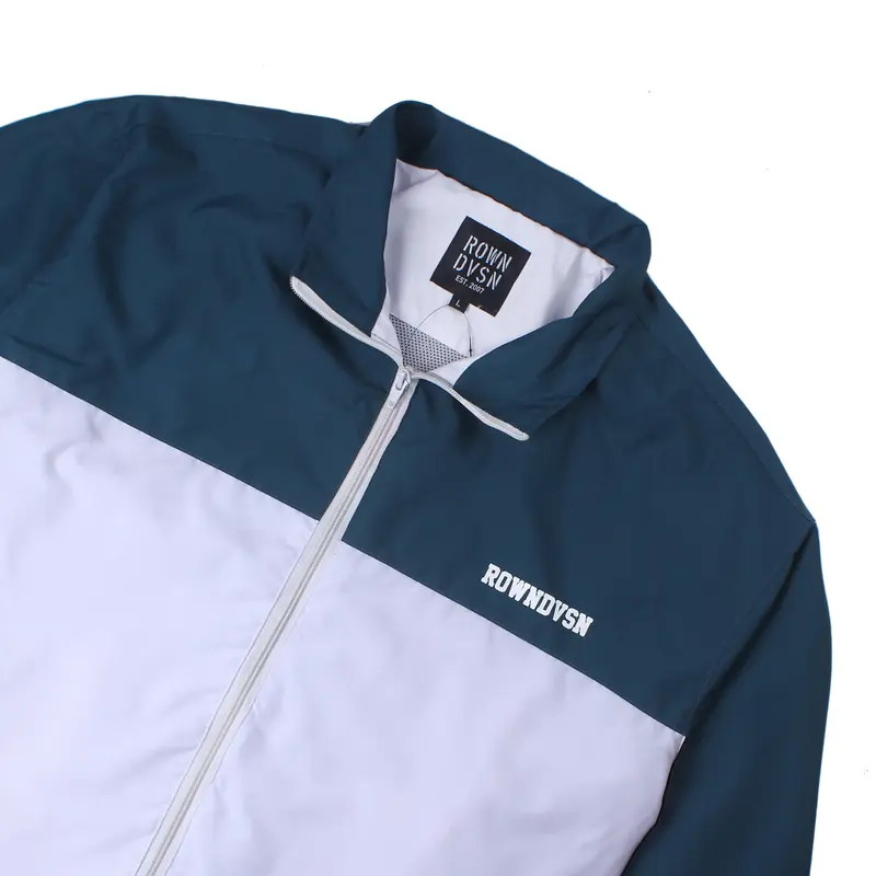 Rown Division Tracksuit Tracktop Jacket || Chicago Petrol White variasi 4